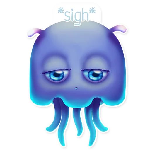 Sticker “Funny Jellyfish-5”