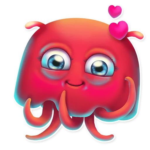 Sticker “Funny Jellyfish-7”