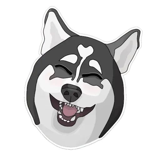 Sticker “Husky-10”