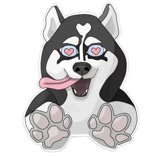 Sticker “Husky-5”