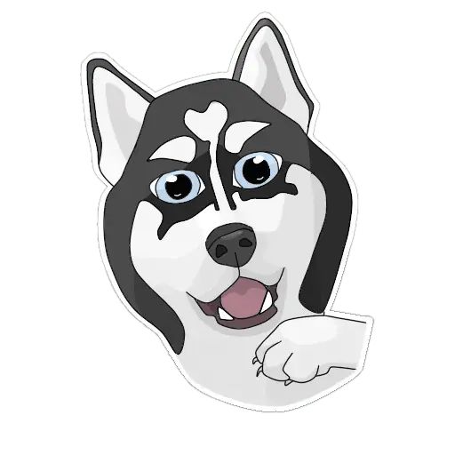 Sticker “Husky-6”