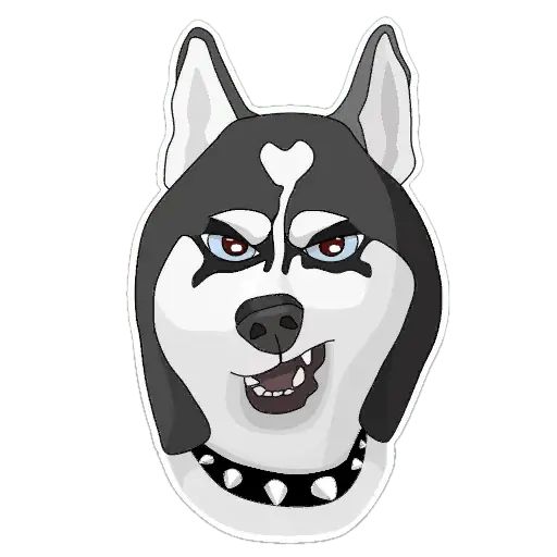 Sticker “Husky-9”