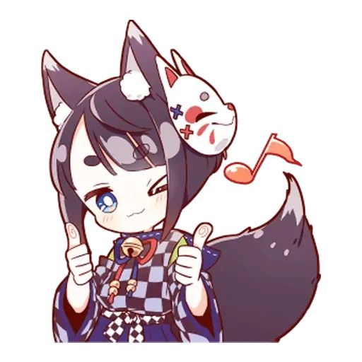 Sticker “Kitsune Danshi-10”