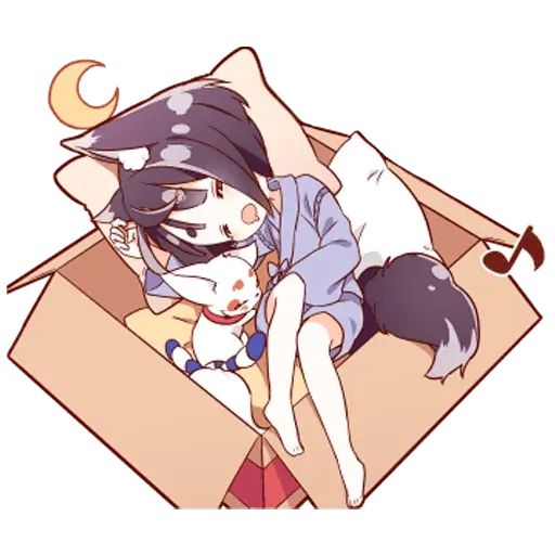 Sticker “Kitsune Danshi-7”