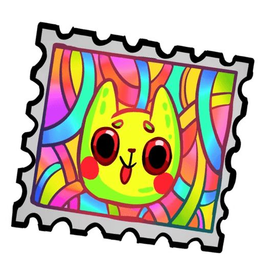 Sticker “Cat trip-8”