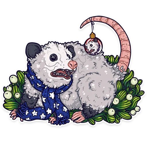 Sticker “Awesome Possum-12”