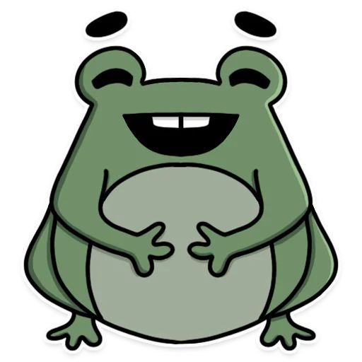 Sticker “Frog's Fine Box-3”