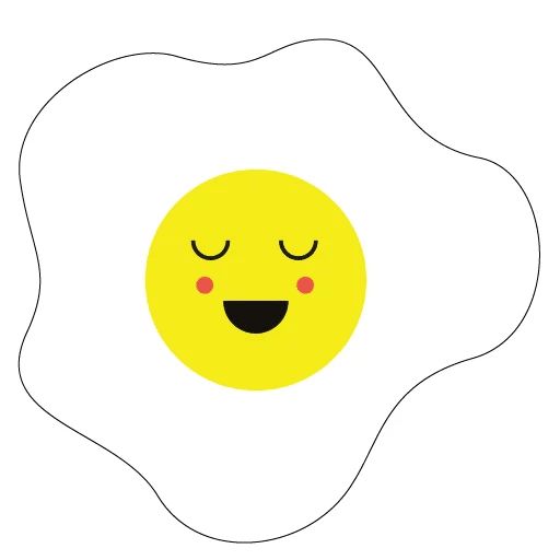 Sticker “Egg Emoji-3”