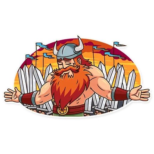“Viking” stickers set for Telegram