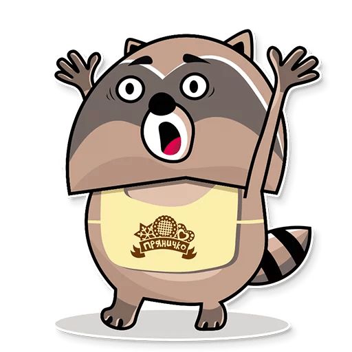Sticker “Raccoon-12”