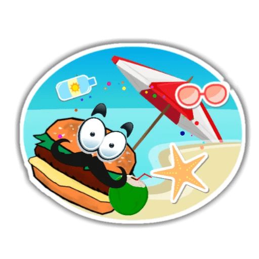 Sticker “Burger Chip-12”