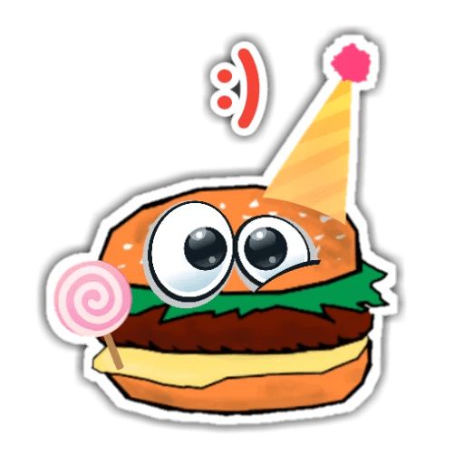 Sticker “Burger Chip-9”
