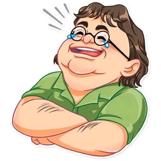 Sticker “Gabe Newell-1”