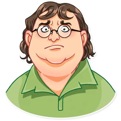 Sticker “Gabe Newell-11”