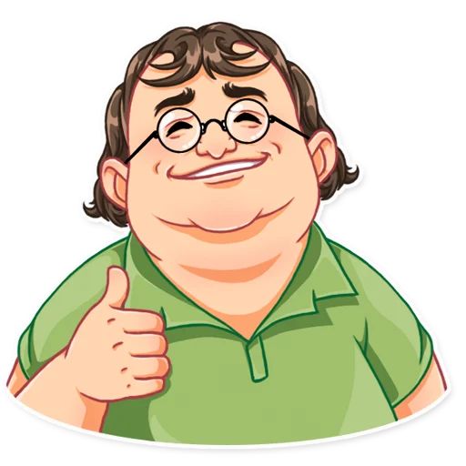 Sticker “Gabe Newell-3”