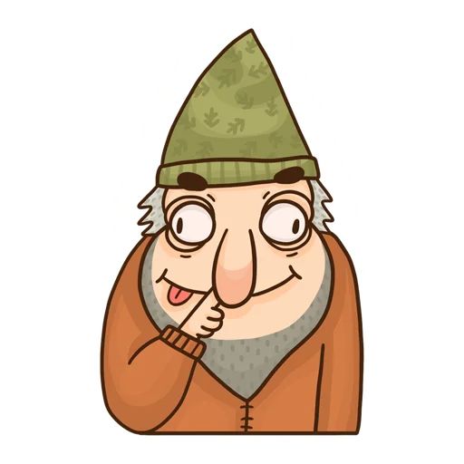 Sticker “Old Grumpy Gnome-12”