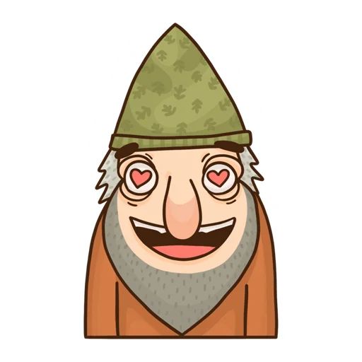 Sticker “Old Grumpy Gnome-6”