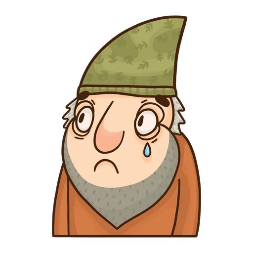 Sticker “Old Grumpy Gnome-9”