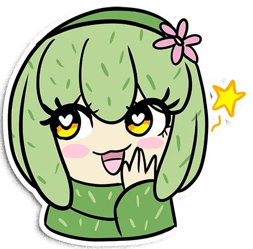 Sticker “Cactus-chan-10”
