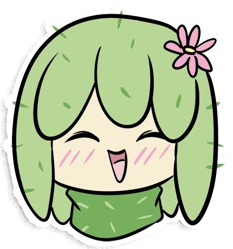 Sticker “Cactus-chan-2”