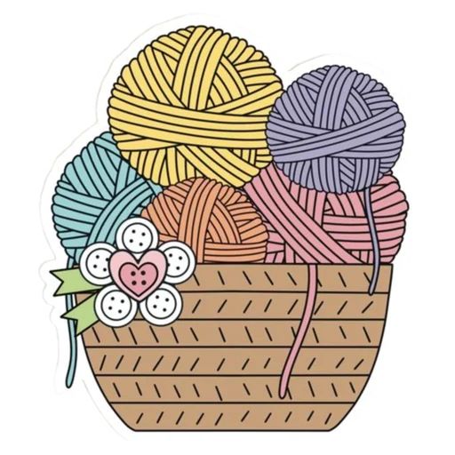 Sticker “knitting-4”