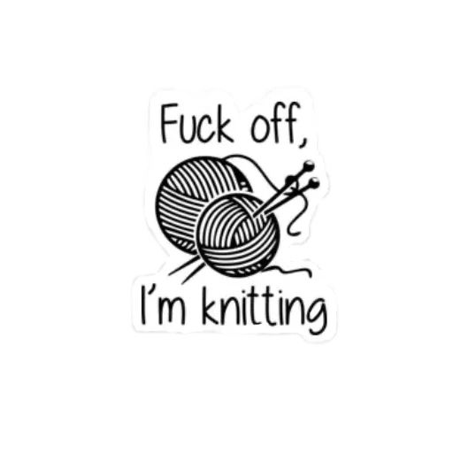 Sticker “knitting-5”
