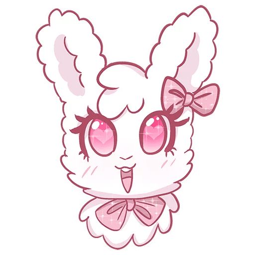 Sticker “White rabbit-6”