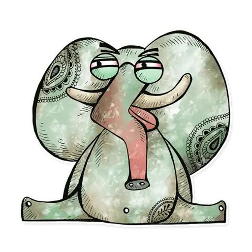 Sticker “Elephant-8”