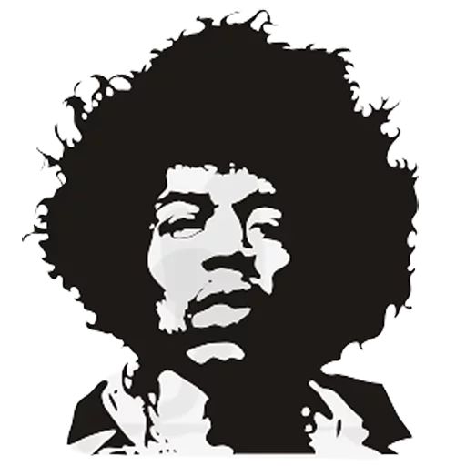 Sticker “Jimi Hendrix-1”