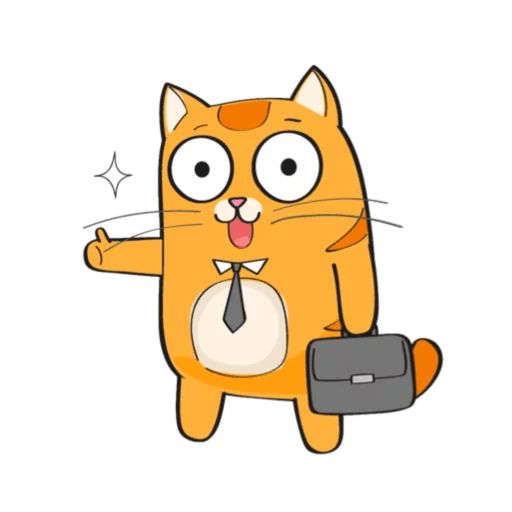 Sticker “Red-headed cat-1”