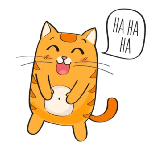 Sticker “Red-headed cat-2”