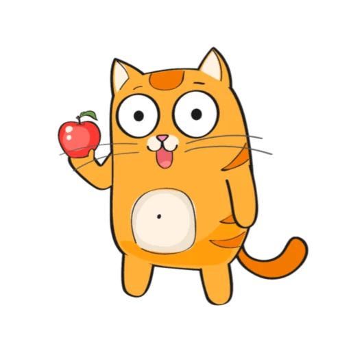 Sticker “Red-headed cat-7”