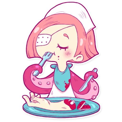 Sticker “Octopus Girl-5”