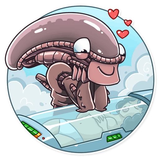 Sticker “Alien Guy-7”