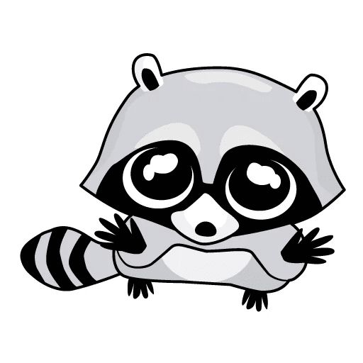 Sticker “Raccoon-1”