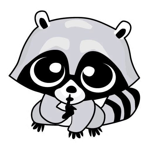 Sticker “Raccoon-10”