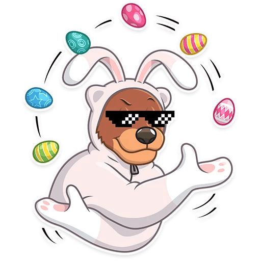 Sticker “Easter Bear-9”