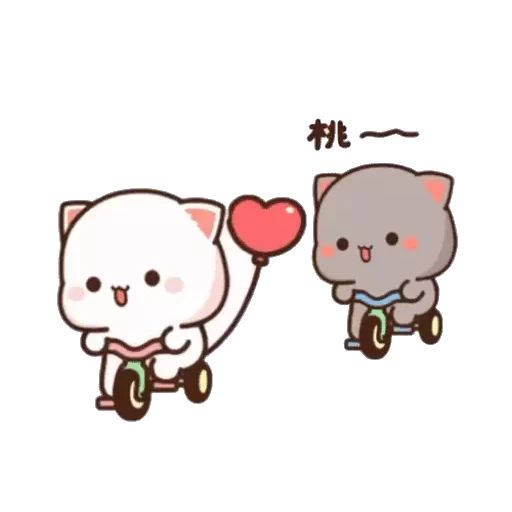 Sticker “Mochi Peach Cat 4-1”