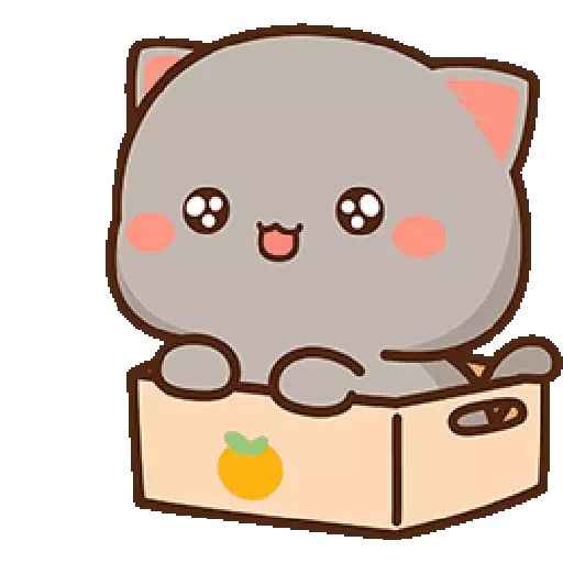 Sticker “Mochi Peach Cat 4-3”
