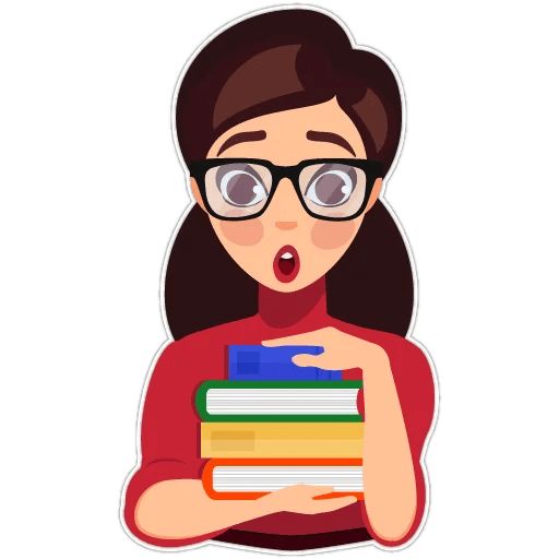 Sticker “Girl Loves Books-9”