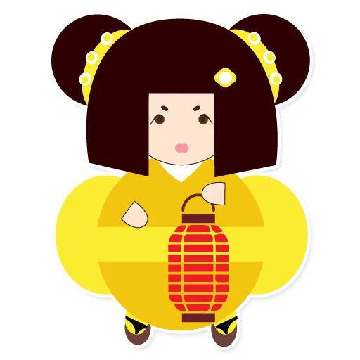 Sticker “Japanise girl-10”