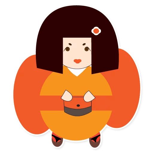 Sticker “Japanise girl-3”