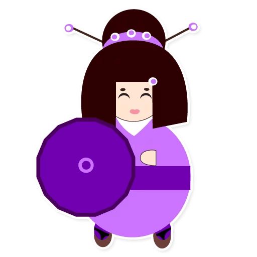 Sticker “Japanise girl-9”