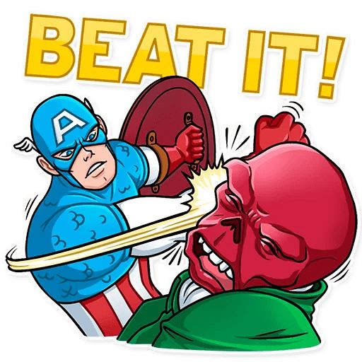 Sticker “Captain America-10”