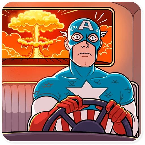 Sticker “Captain America-3”