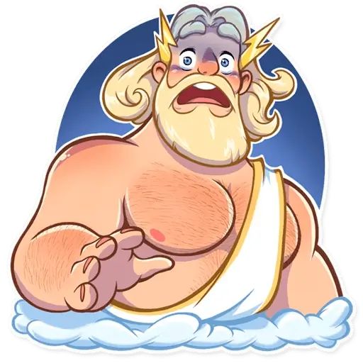 Sticker “Mighty Zeus-3”