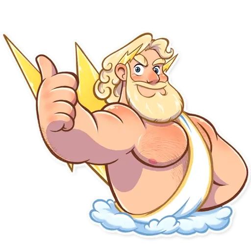 Sticker “Mighty Zeus-4”