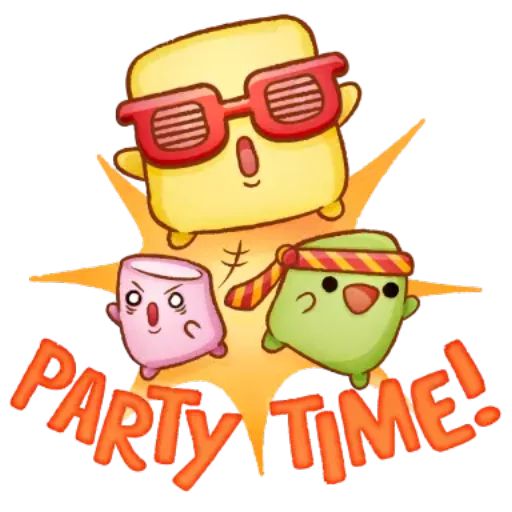 Sticker “The Party Marshmallows-8”