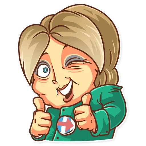 Sticker “Clinton vs. Trump-3”