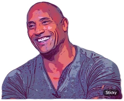 Sticker “Dwayne Johnson-11”